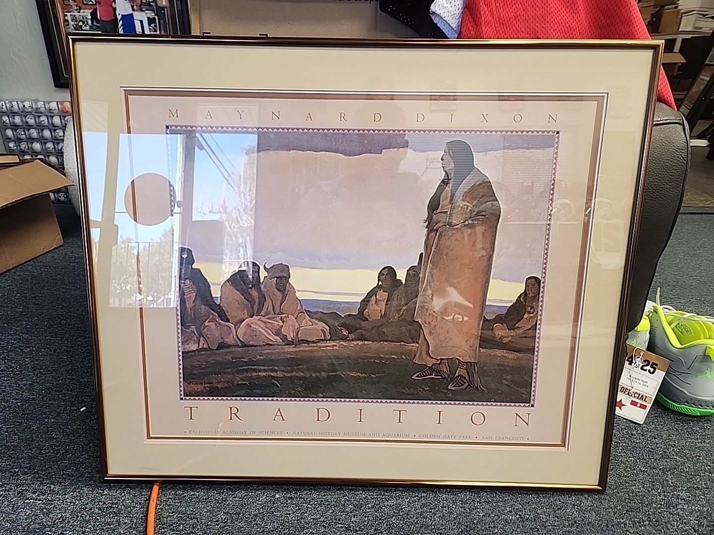 Vintage Art Photograph ” Tradition” Framed And Matted- Maynard Dixon