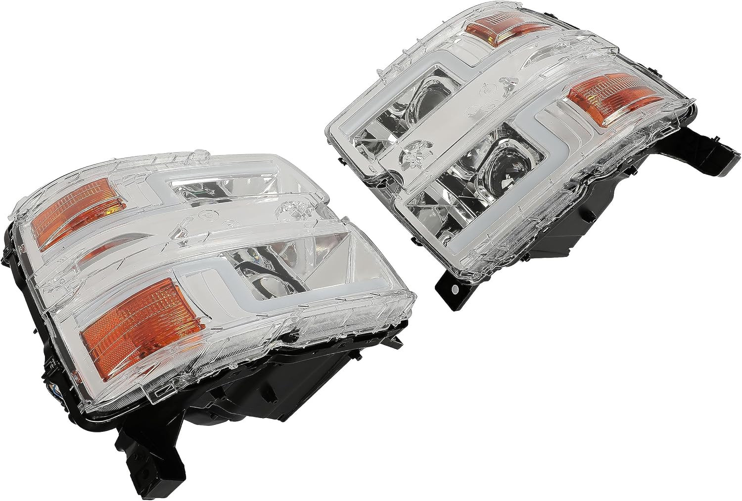 Projector Headlight Pair Compatible with 2015-2019 Chevy Chevrolet Silverado 250