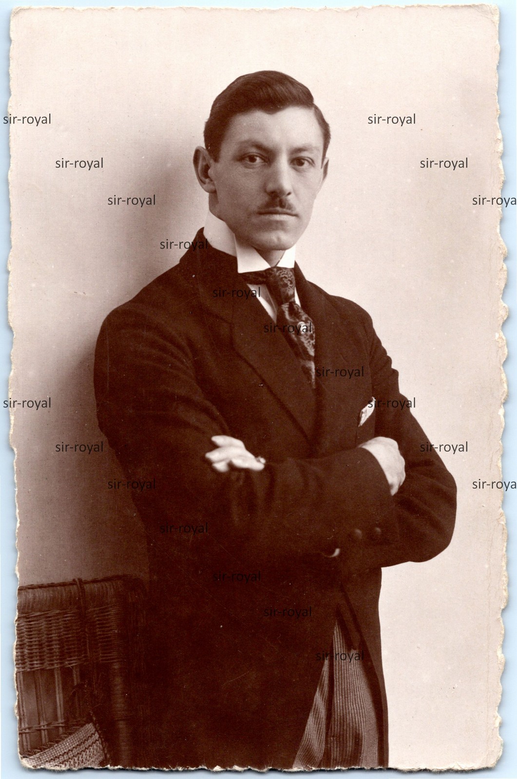 Berlin Charlottenburg 1920-Man Albert in Portrait-RPPC-Photo Postcard 9x14cm
