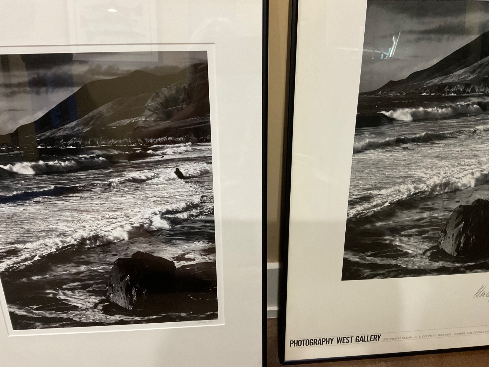 Winter Surf, Garrapata, Sur Coast, 1966 by photographer Morley Baer Signed!!