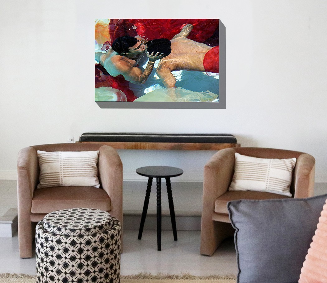 Hidden Kiss – Fine Art Photo – 24×36 – TheHastingsGallery – Gay _ FREE SHIPPING