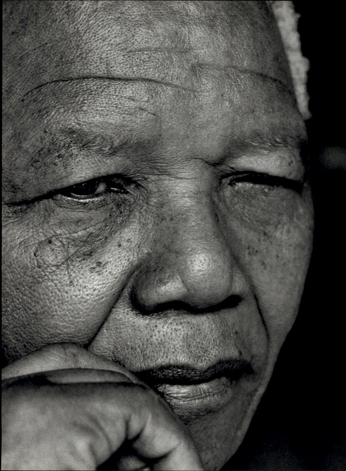 1996 Herb Ritts South Africa’s President Nelson Mandela ’94 Art Photo Engraving