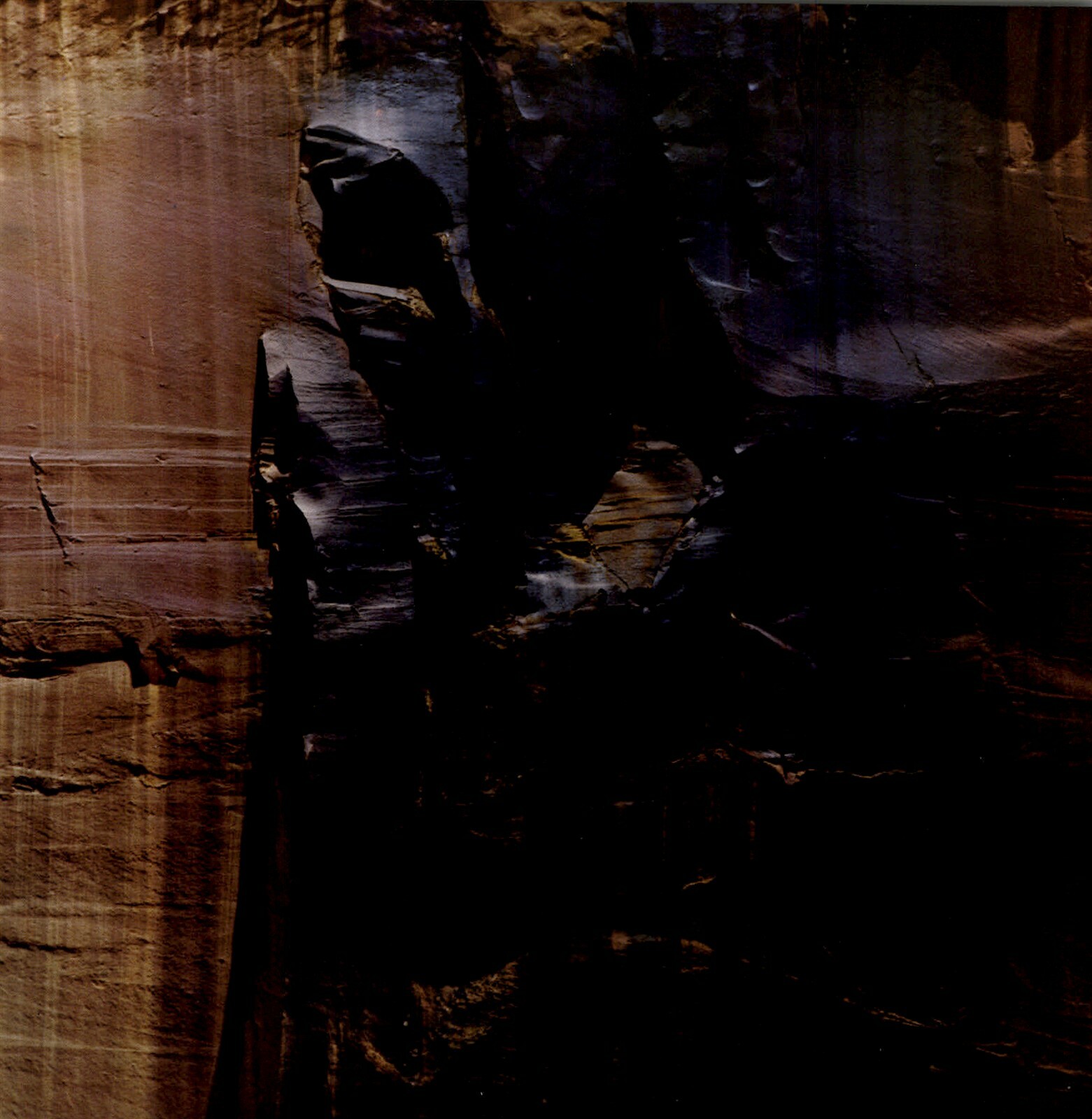1962 Eliot Porter Glen Canyon Wall Detail Sculpture Shadows Art Photo Gravure