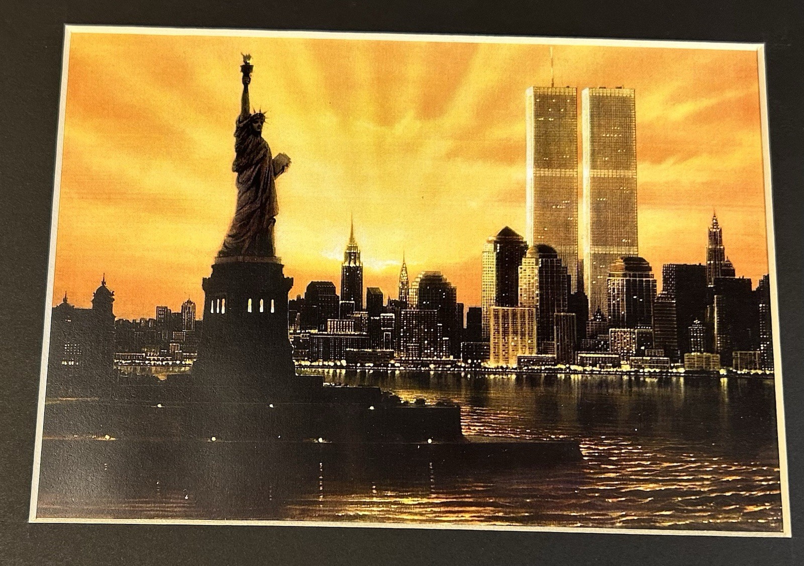 Lot Of 4 Matted Photo Prints Of NYC New York City Skyline 8×10