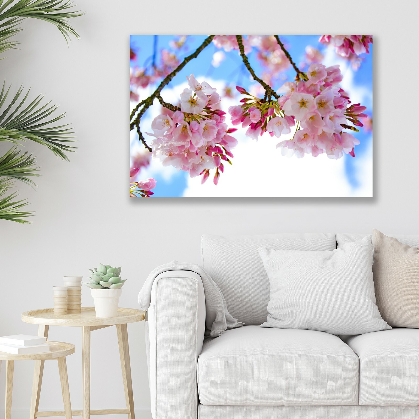 Cherry Blossom Tree Art, Abstract Nature, Fine Art Photo on Metal, Canvas, Paper