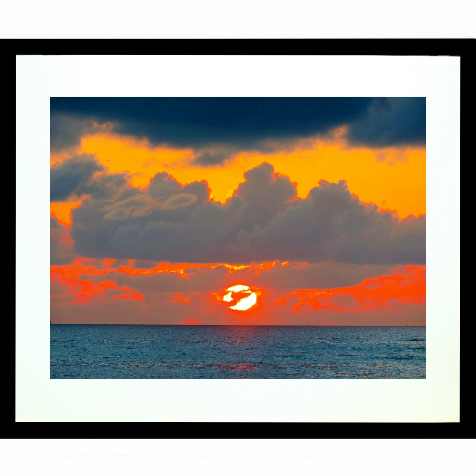 Key West Sunset 11×14″ Art Photo Photograph Print Sun Ocean Clouds Florida Keys