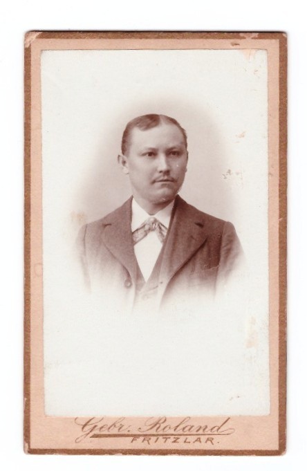 Old CDV photo around 1895, noble Mr. Fritzlar