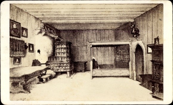 CdV Lutherstadt Eisenach in Thuringia, Lutherstube at Wartburg Castle – 10753310