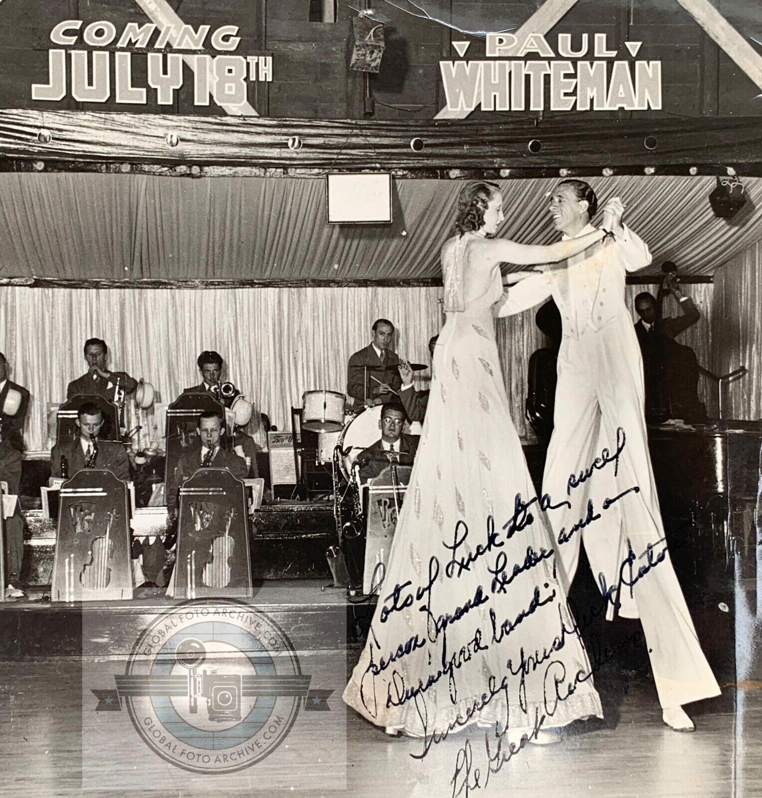 Stilt Dancers – The Great Rochey’s Silver Gelatin Photo Modernist Mid-Century