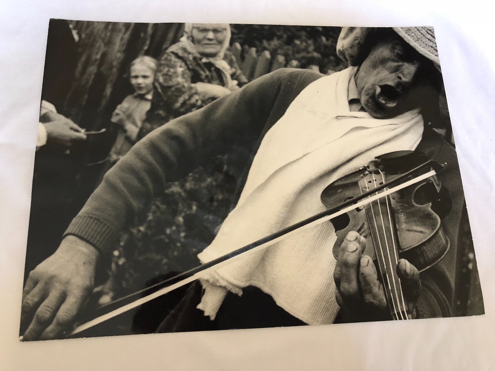 Algirdas Pilvelis 1967 Lithuania Country Musician black & white Art Photograph