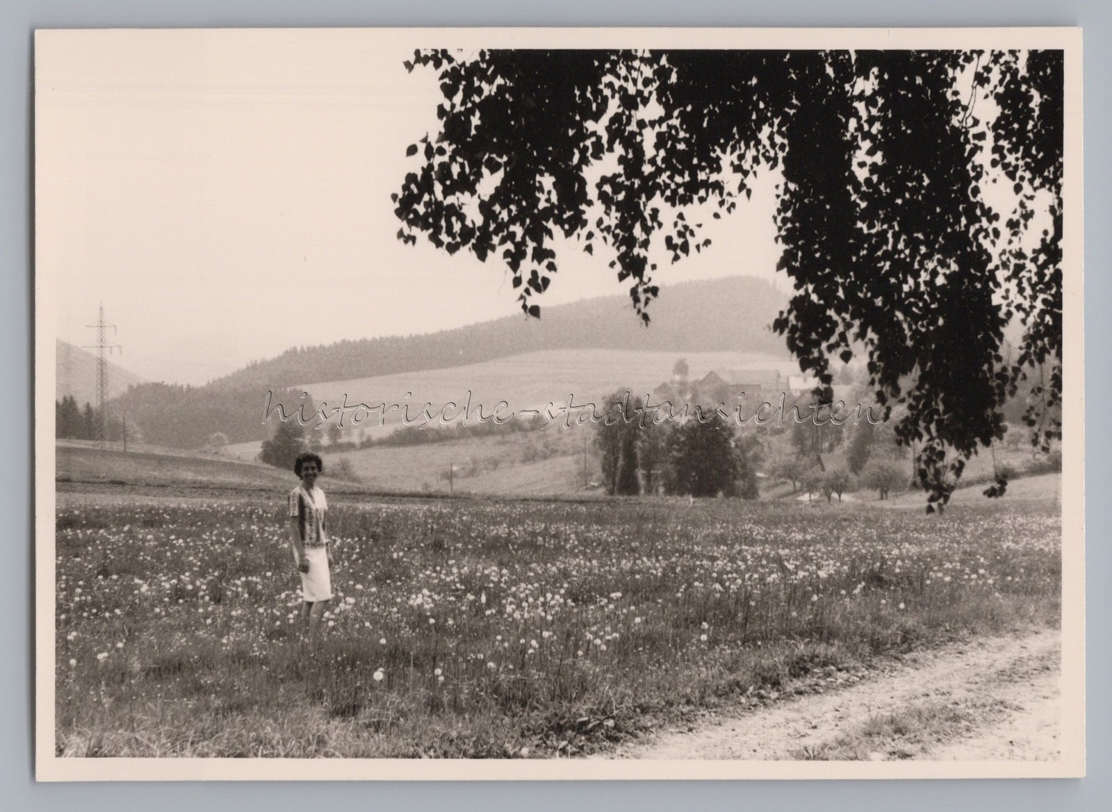 Bad Berneck in the Fichtelgebirge 1964 – Way to the Prince Rupprecht-Trum – Photo 1960s