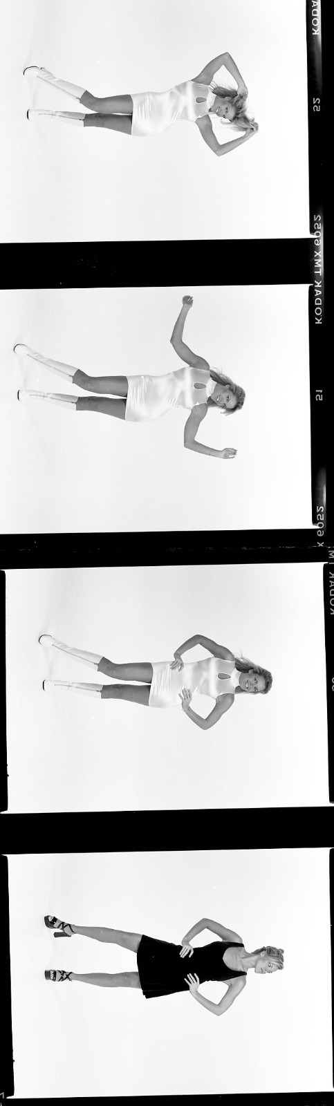 1 roll 15 negatives black & white medium format Kodak TMAX film sexy pin ups