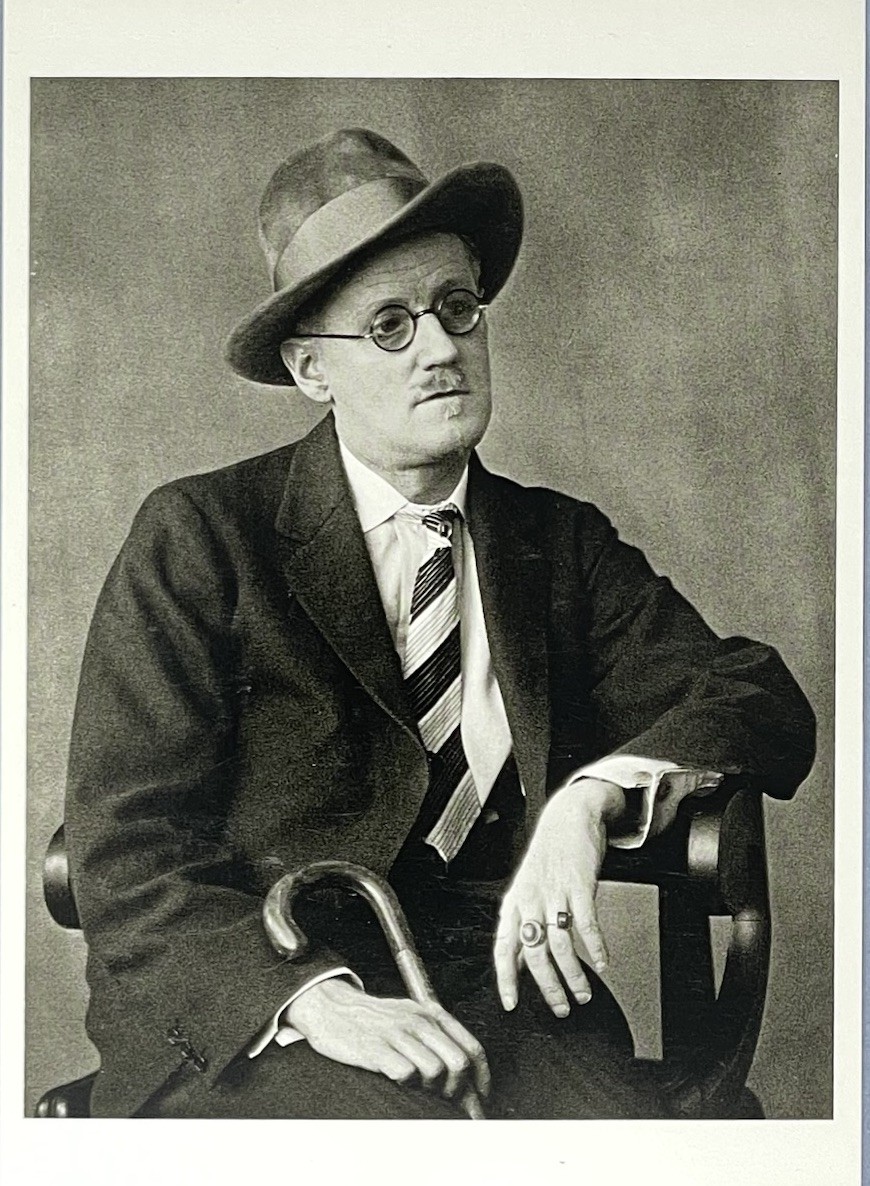 James Joyce Art Print Card Photo By Berenice Abbott 4.25”x6” Fotofolio