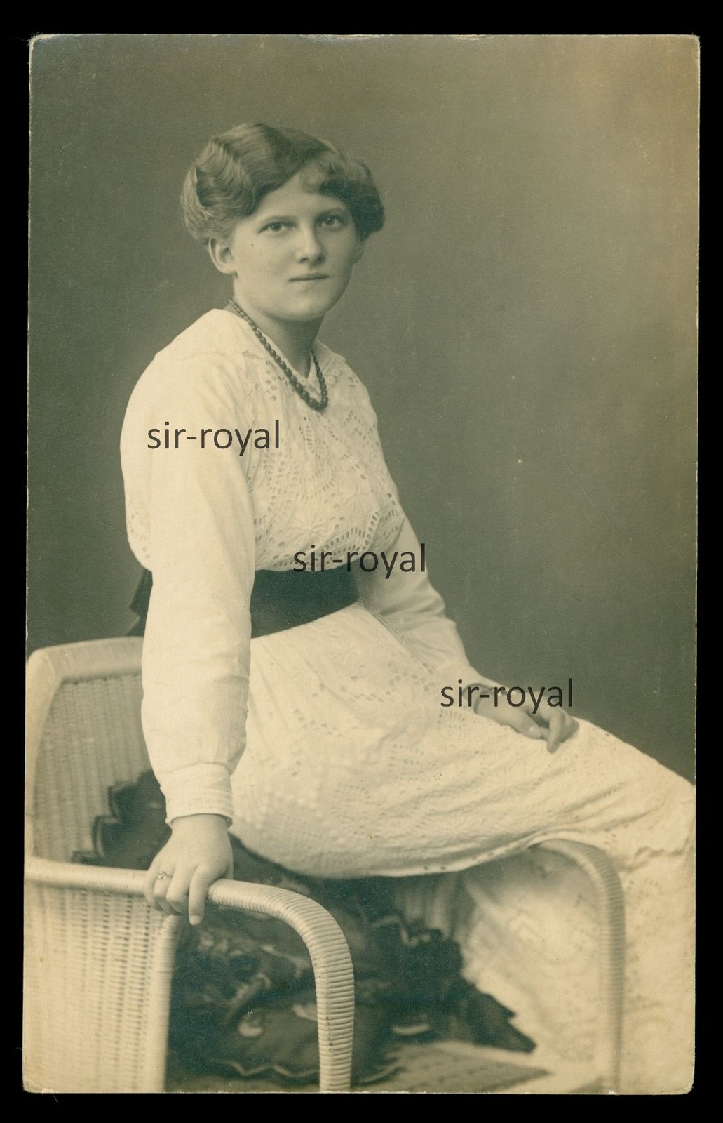Cottbus 1915 – Pretty Woman is Faithful to Death – 1910s – Photo Postcard 9x14cm