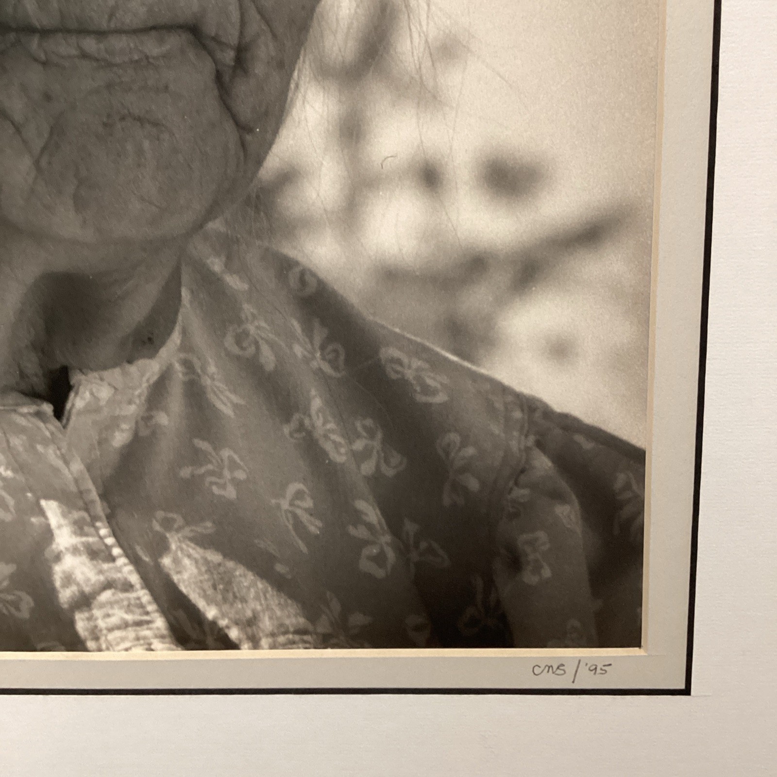Vtg Apache Native American Elder Women Portraits Camp Verde Arizona 16×20 Blk&Wh