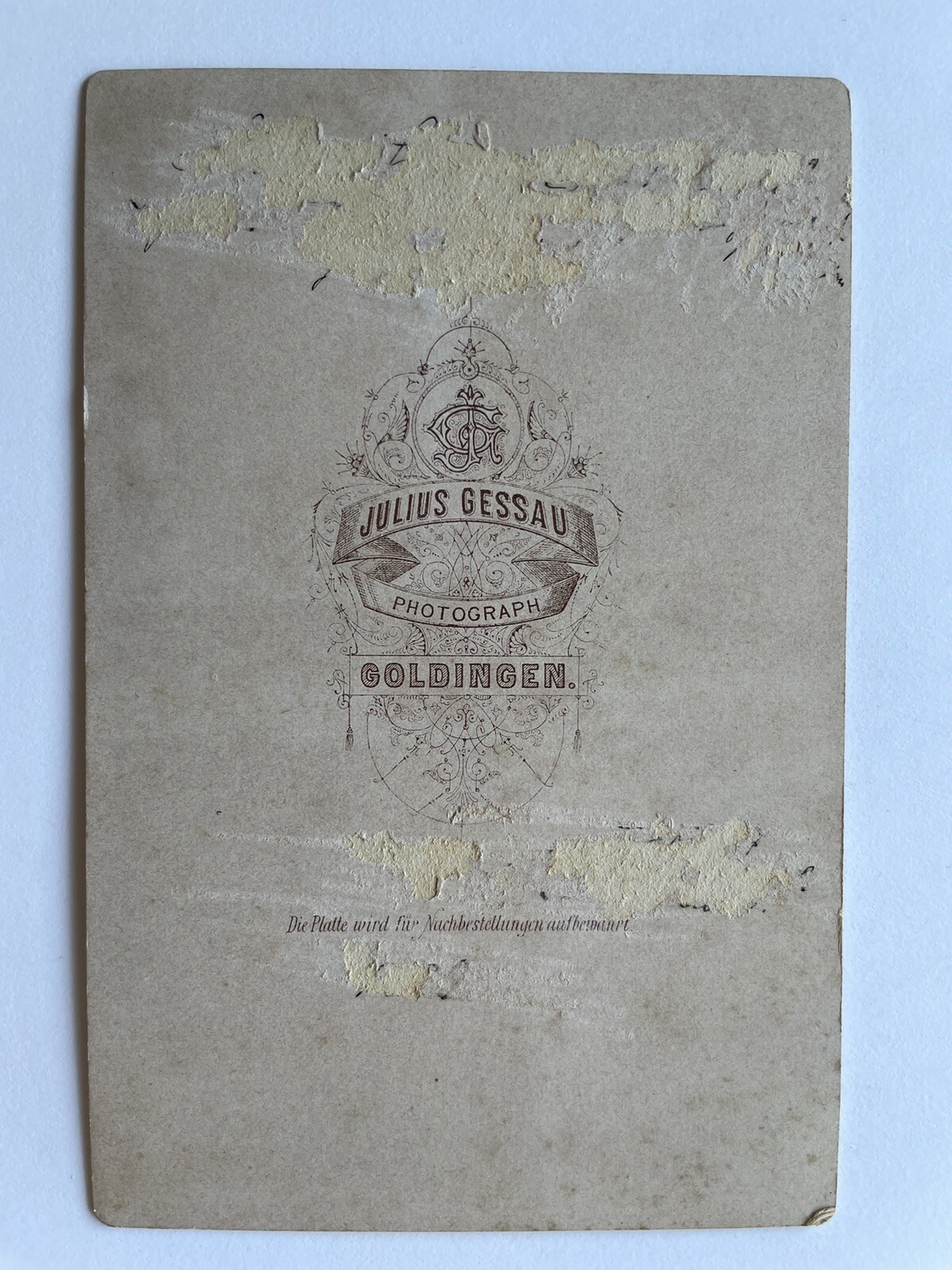 orig. KAB photo photography cabinet fashion around 1885 Goldingen Gessau Kurland lady