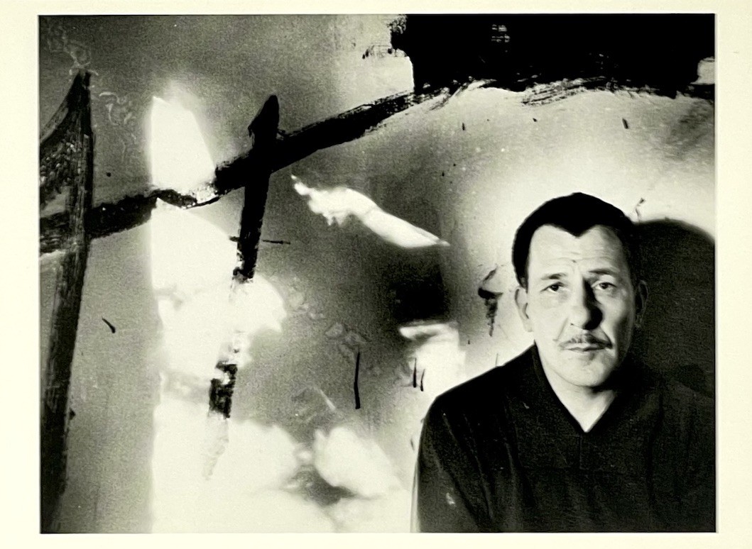 Franz Kline Art Print Card Photo By Hans Namuth Fotofolio 4”x6” AbEx Abstract