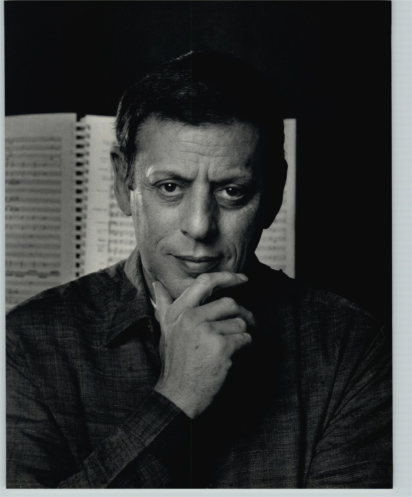 1990-91 1992 Original Yousuf Karsh Philip Glass Portrait Photo Gravure Art