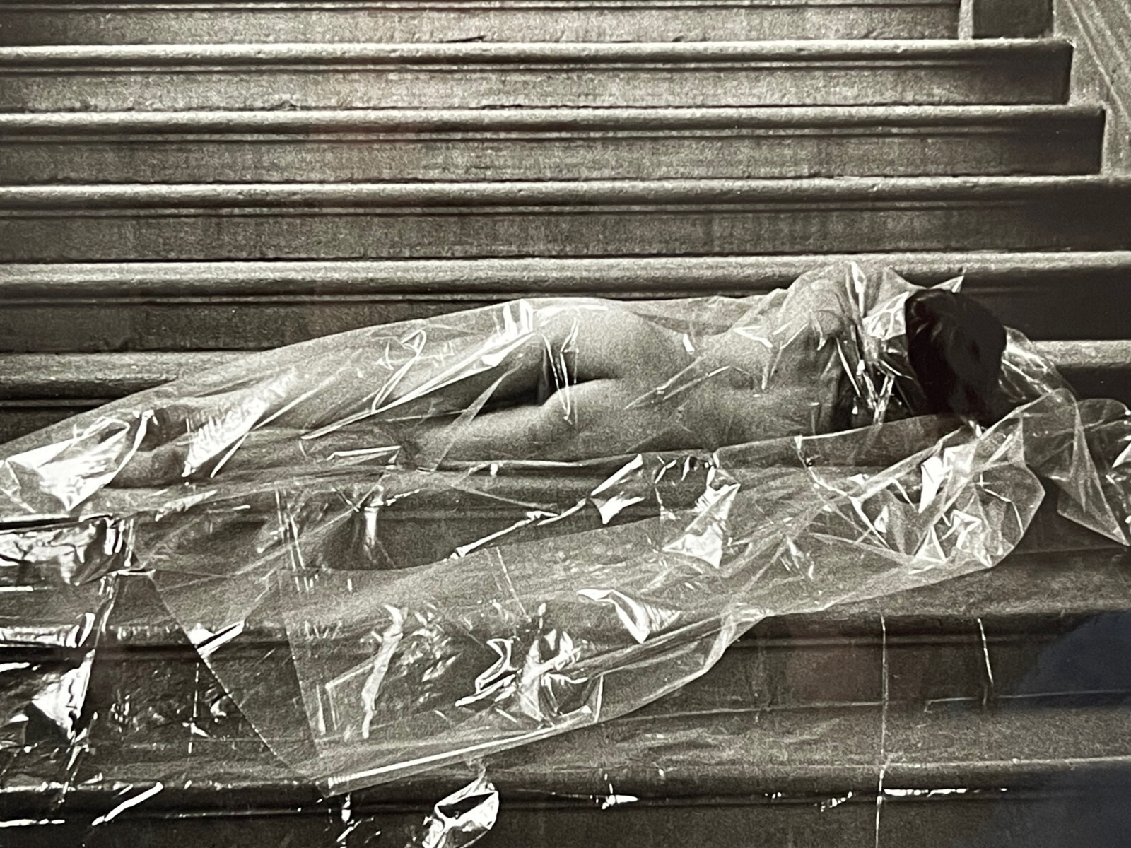 Rare Large Original Marc Paygnard Curiosa Nude Female Fetish PVC Print Photo
