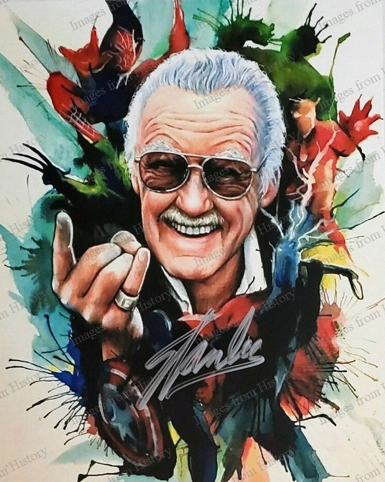 8×10 Print Creator Stan Lee Collage Illustration Super Hero’s #SLM