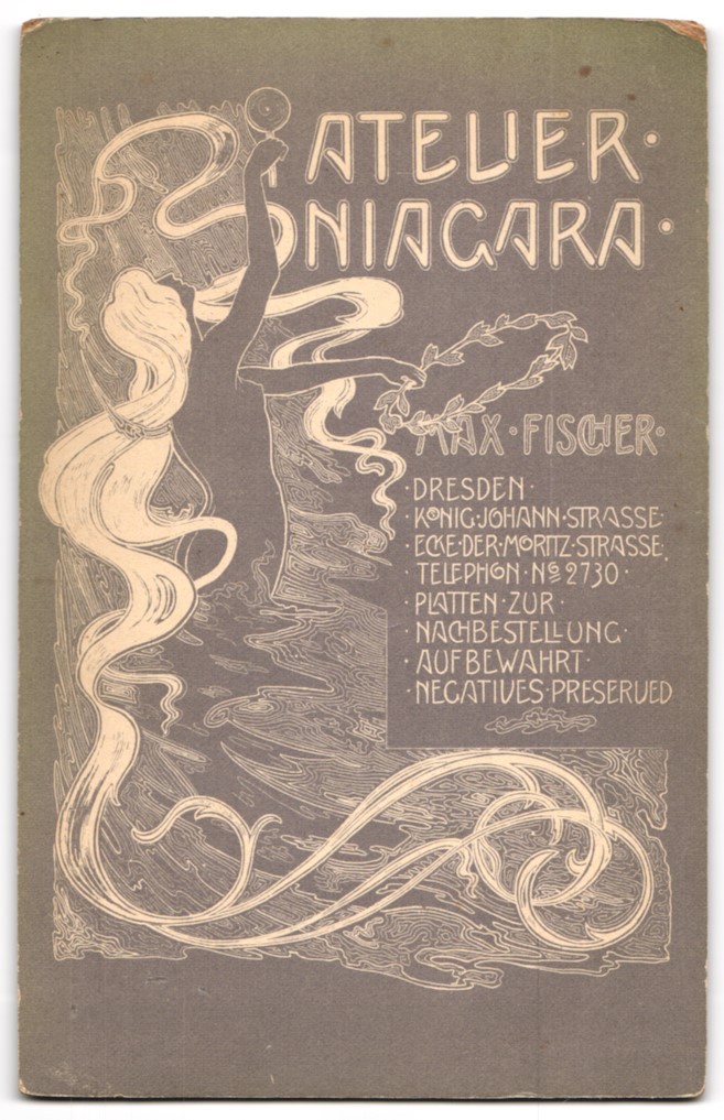 Photography studio Niagara Max Fischer, Dresden, water nymph rises the Nia