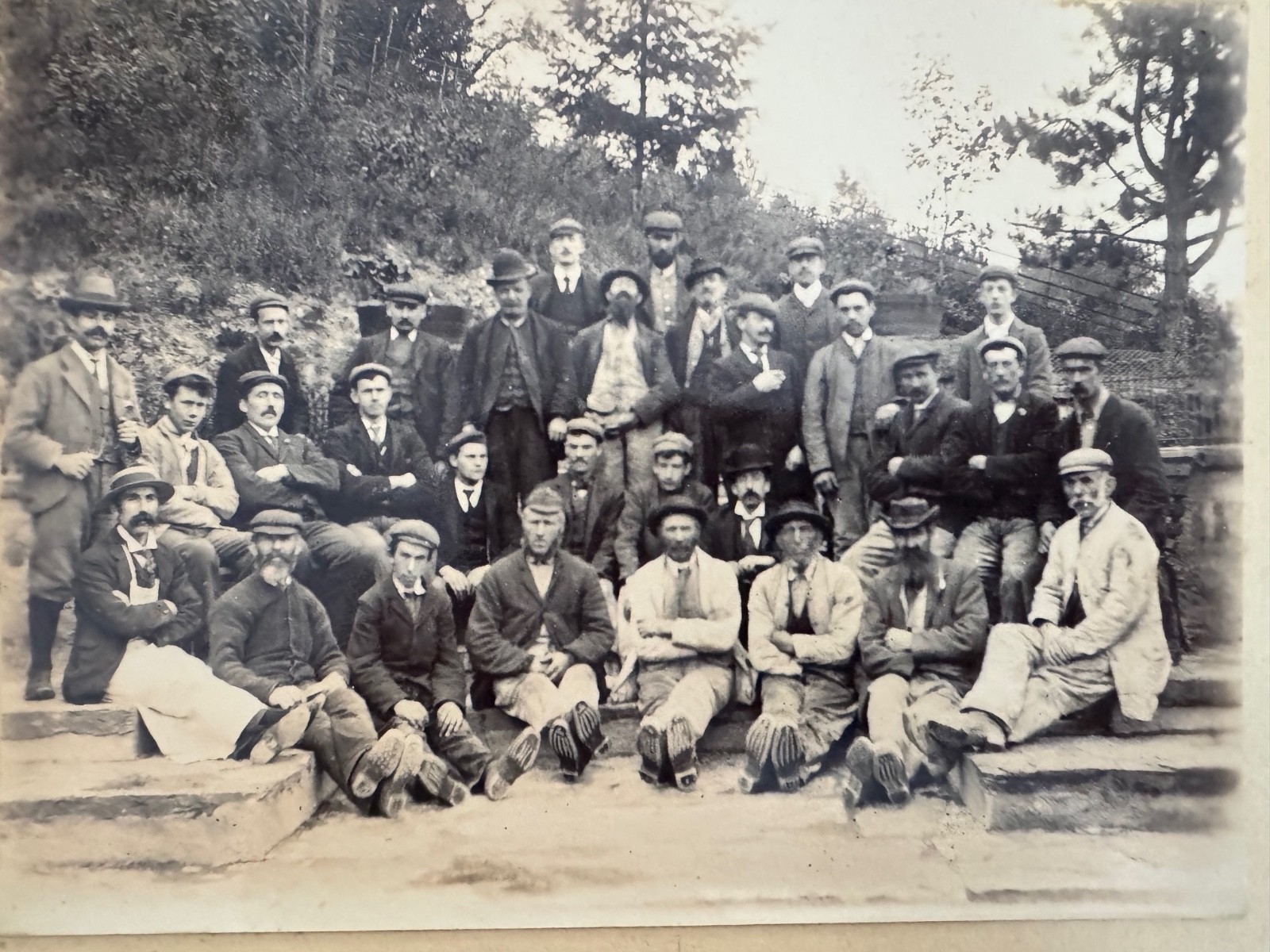 Photograph Workers Circa 1900 Manchester British Industrial History