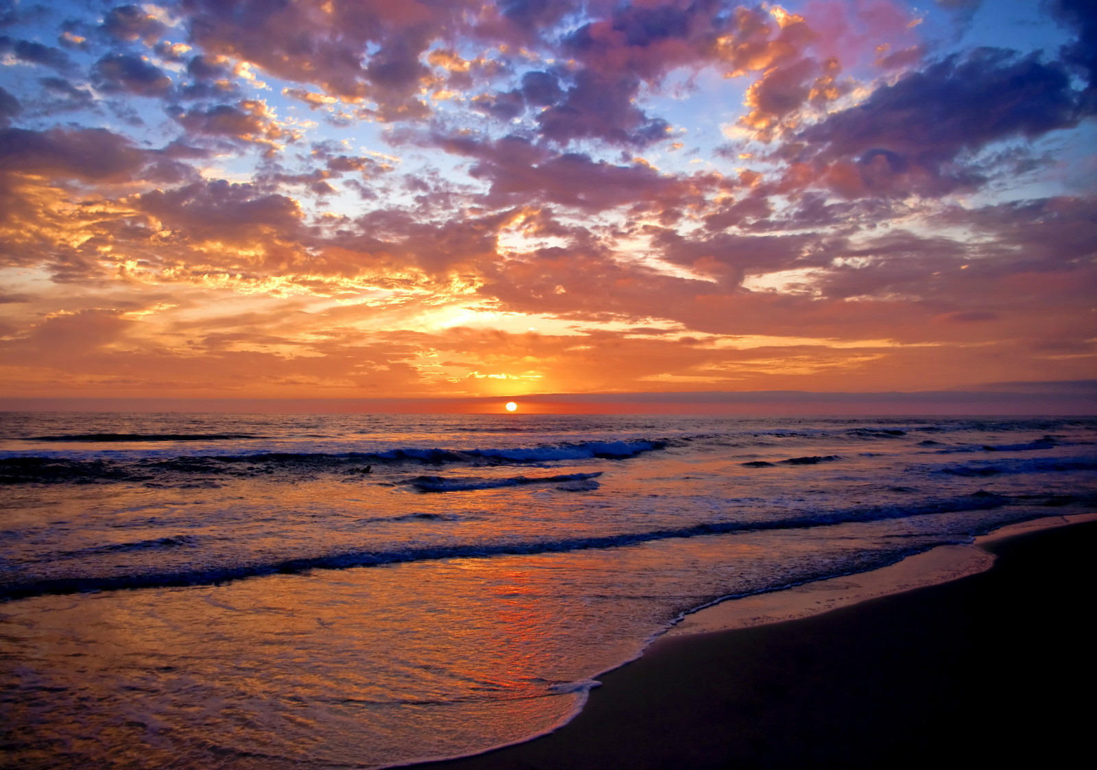 Australia sunset beach ocean art seascape print photo sea 700mm x 500mm