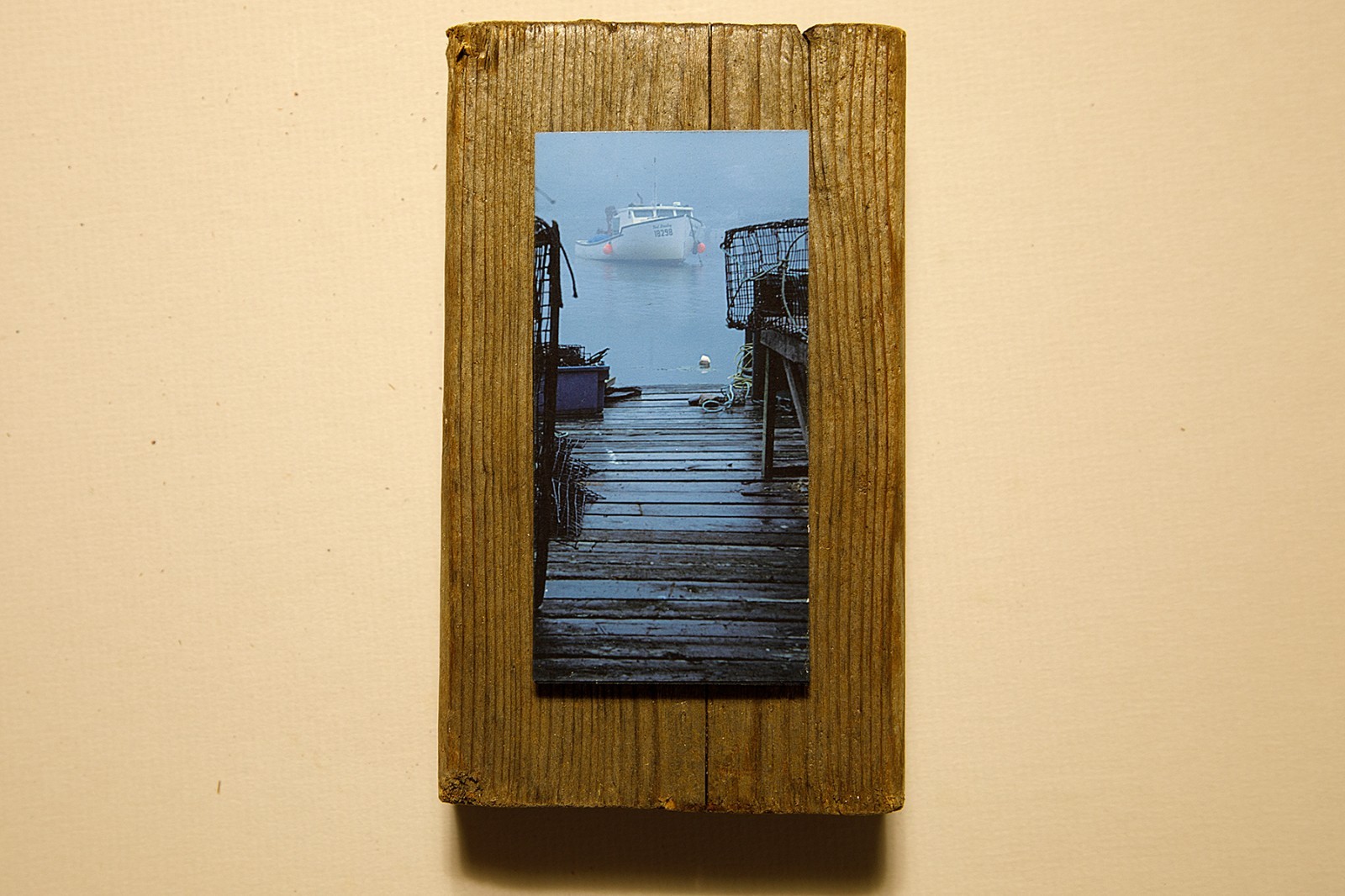 Driftwood Mounted Seascape – Northeast Cove Pier, Nova Scotia