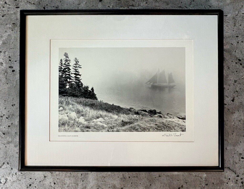 Neal Parent “Reaching A Safe Harbor” Signed Framed Photography • Framed Artwork