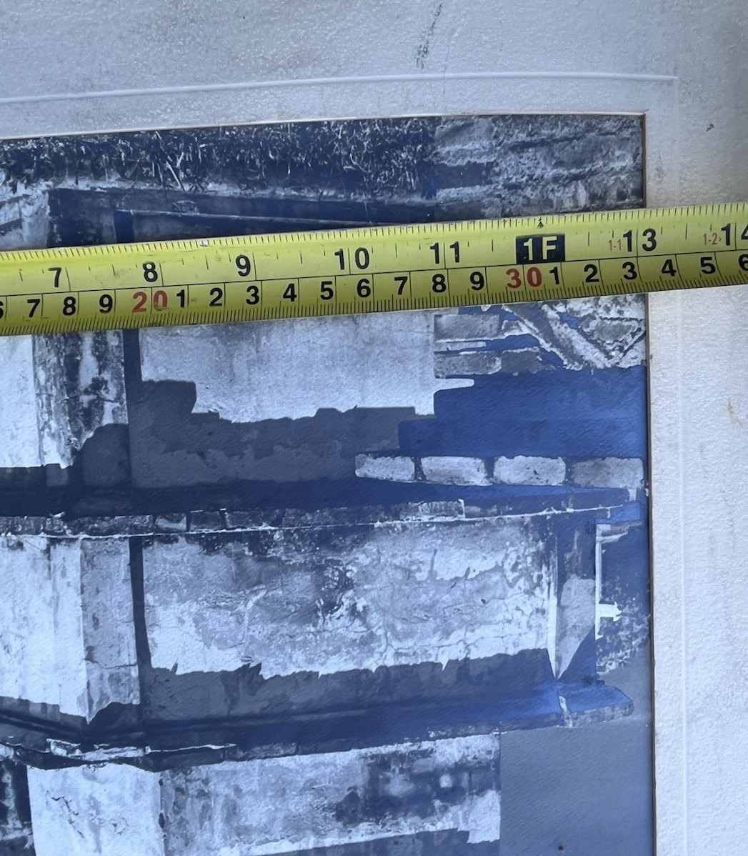 Otto John Gaul Signed Temple of the Frescoes Tulum Mexico Cyanotype Photograph