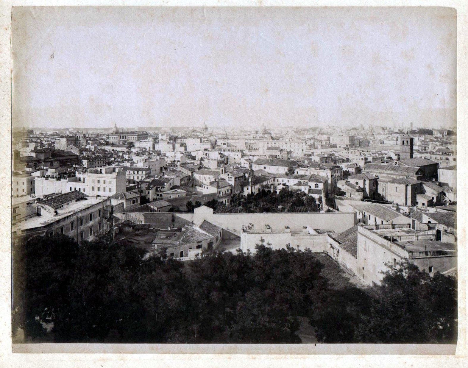 c. 1880 Roma Panorama di Gianicolo Rome Rome Albums Photo Photo Vintage Antique