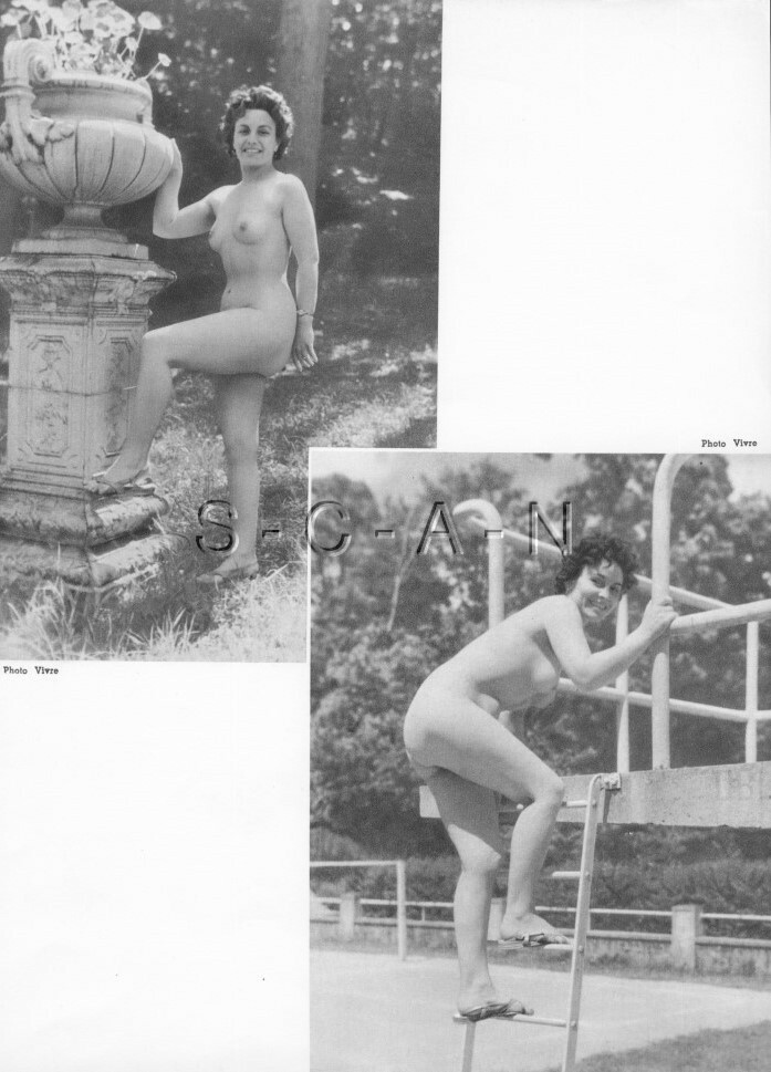 Org French 50s-70s Nude Large (9 x 12) Lithograph- Naturism- Woman- Legs- Butt