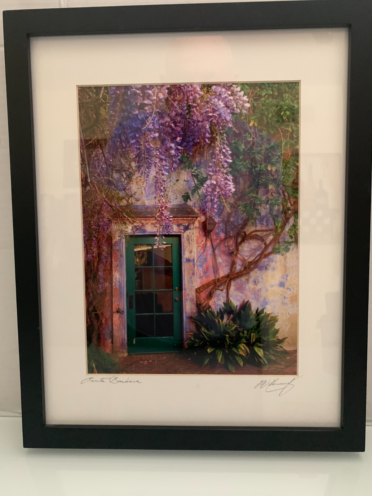 Pro Art Photograph Of Vintage Doorway Santa Barbara CA Signed Matted Framed