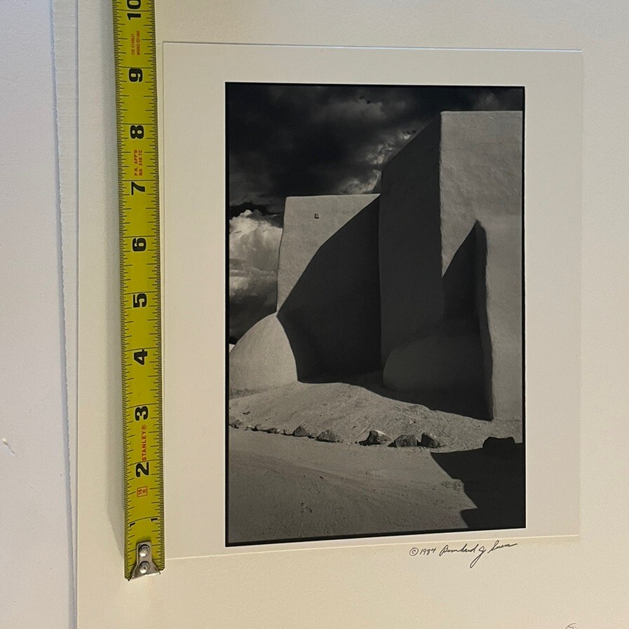 Signed Photo Bernhard J Suess 1984 New Mexico Church