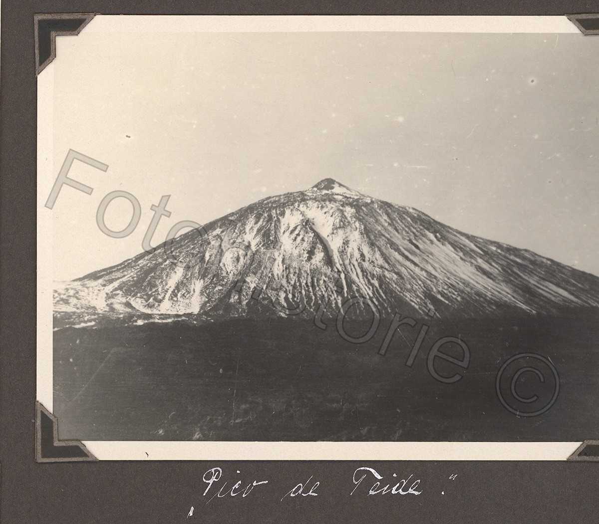 Photo Spain Tenerife Teide Pico de Teide Volcano Landscape 1930