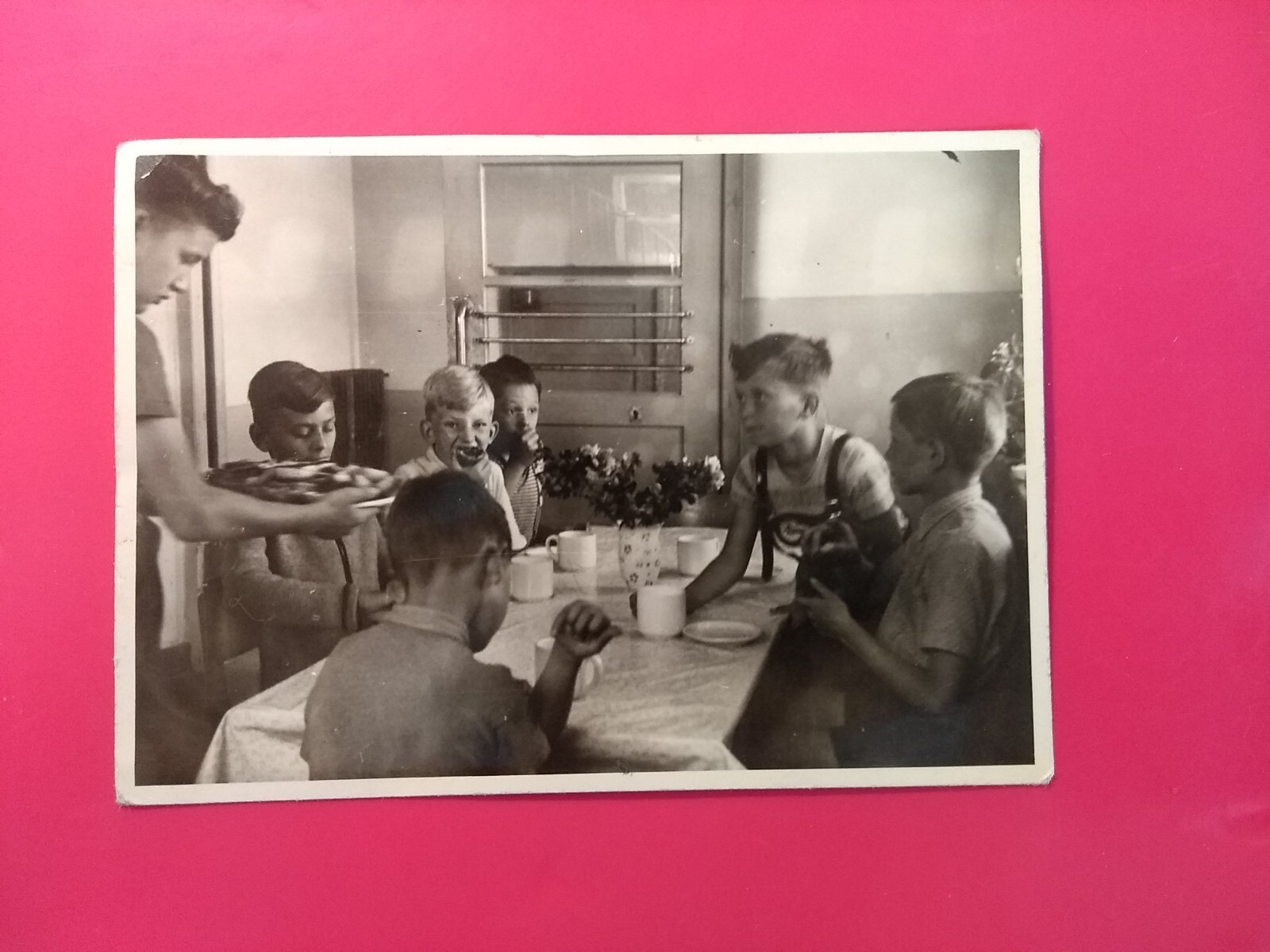 Old photo antique boys pimping at breakfast Boys breakfast old photo school