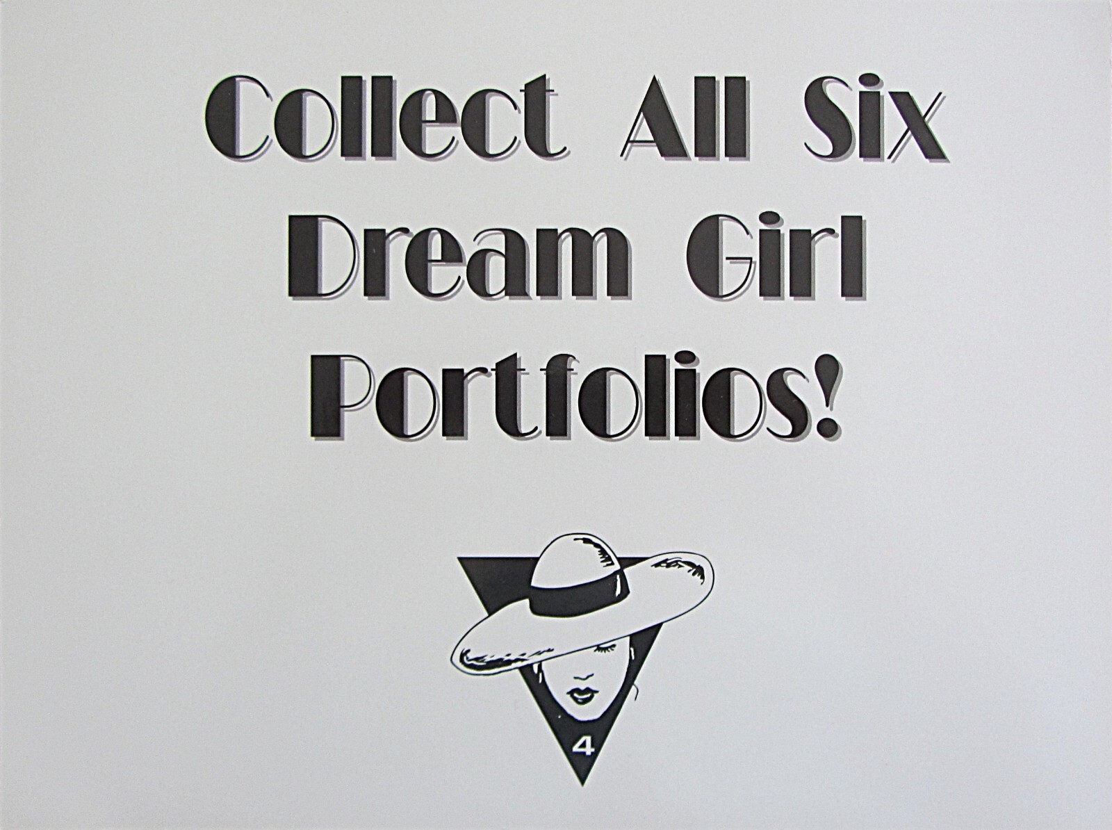 VINTAGE~IMAGE 2000~DREAM GIRLS PORTFOLIO #4~ECHO JOHNSON~1996~UNSIGNED~9X12~XLNT
