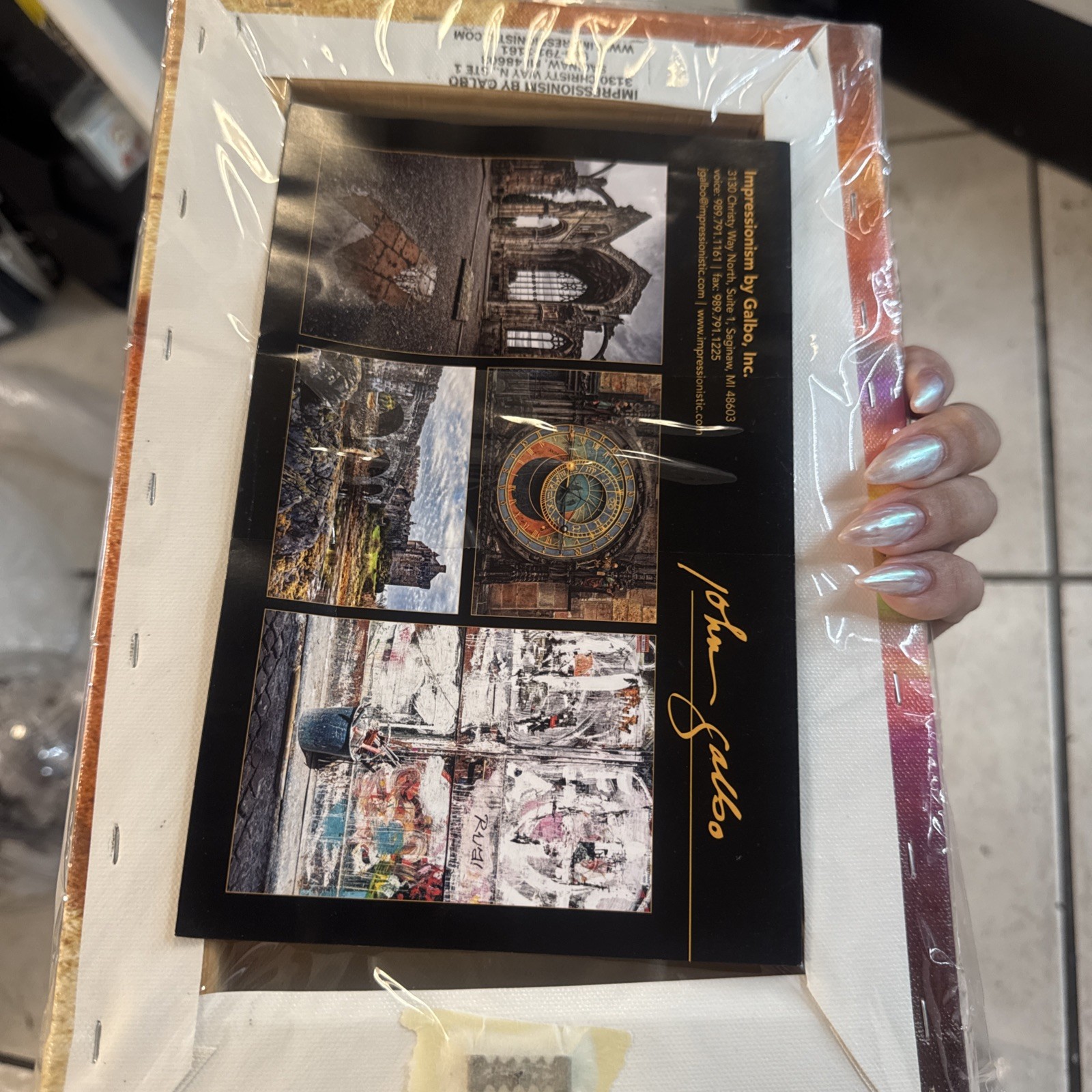 JOHN GALBO CANVAS FRAMED PRINT 12 X 8″ NEW ENLIGHTMENT