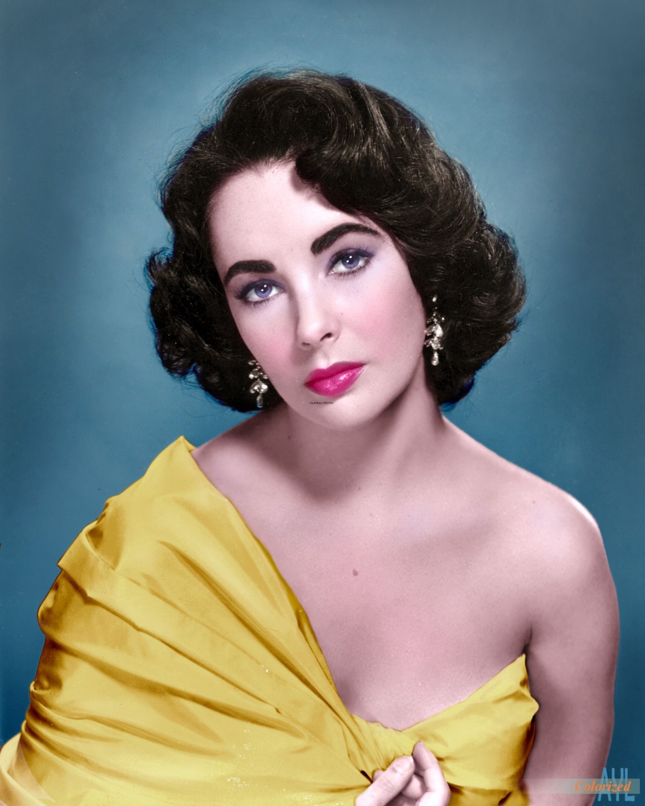 Elizabeth Taylor 8×10 Colorized Print-FREE SHIPPING