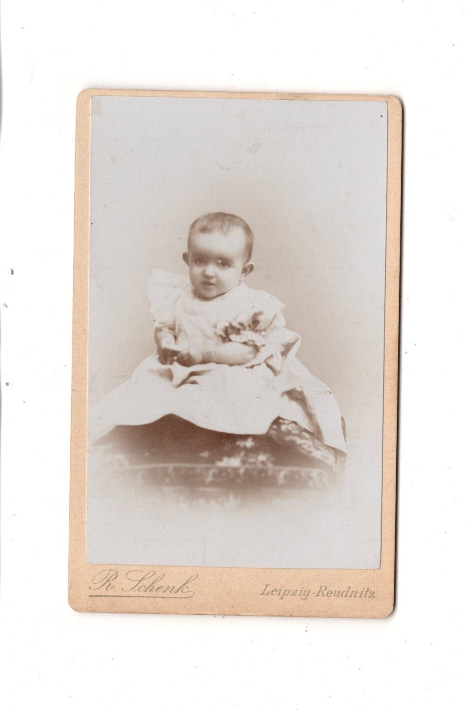 CDV photo beautiful child picture/baby Leipzig-Reudnitz 1890s