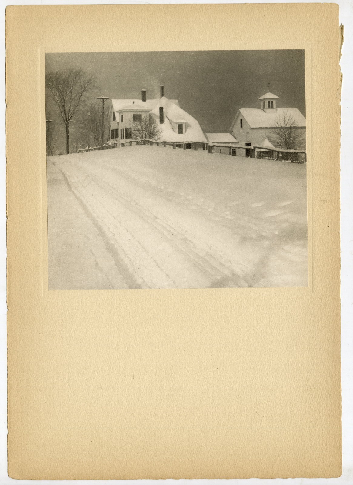 William B. Post “Wintry Weather” April 1904 Original Camera Work VI Photogravure