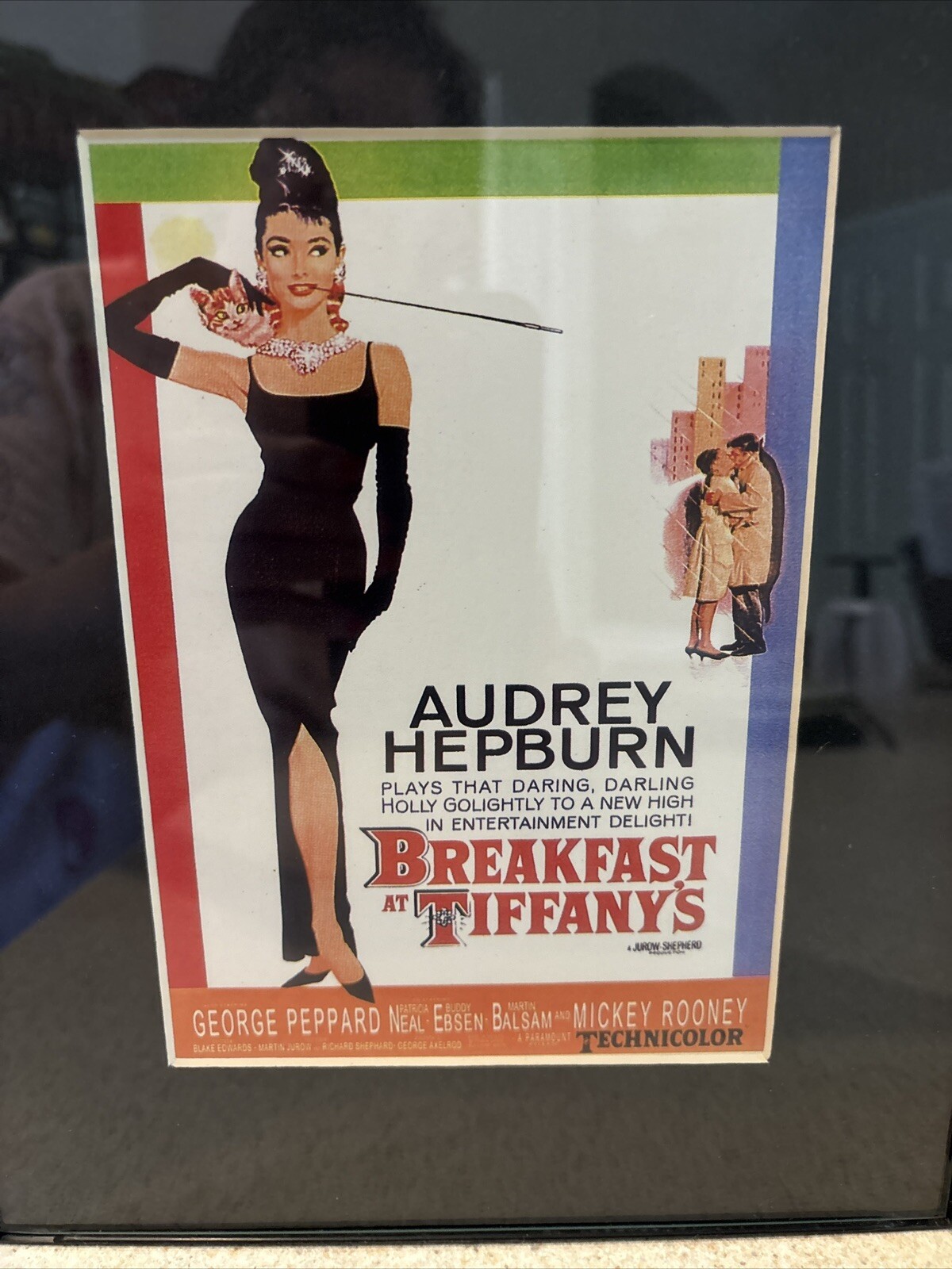 Framed Audrey Hepburn Breakfast At Tiffany’s Movie Ad 8”x10”