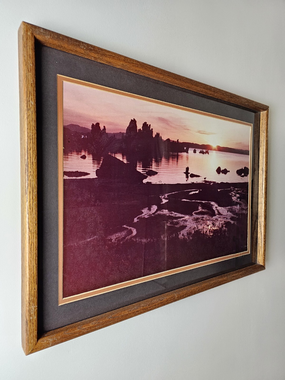 ART – Large Original Signed P. Van Dolson 35mm Photograph 29×21 Framed Landscape
