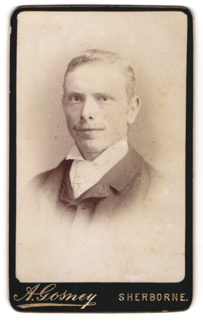 Photograph A. Gosney, Sherborne, Dignified Portrait of a Man in Suit