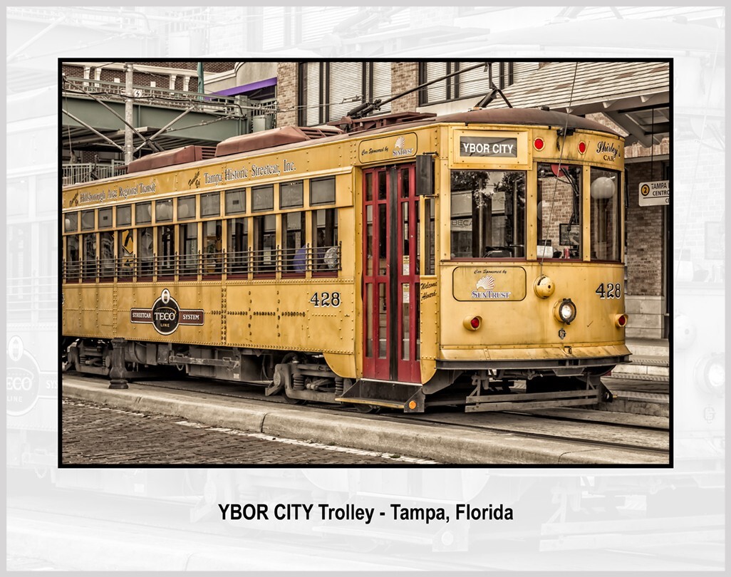 Ybor City Trolley 11″ x 14″ Color Photograph (TPA2012042811X14)