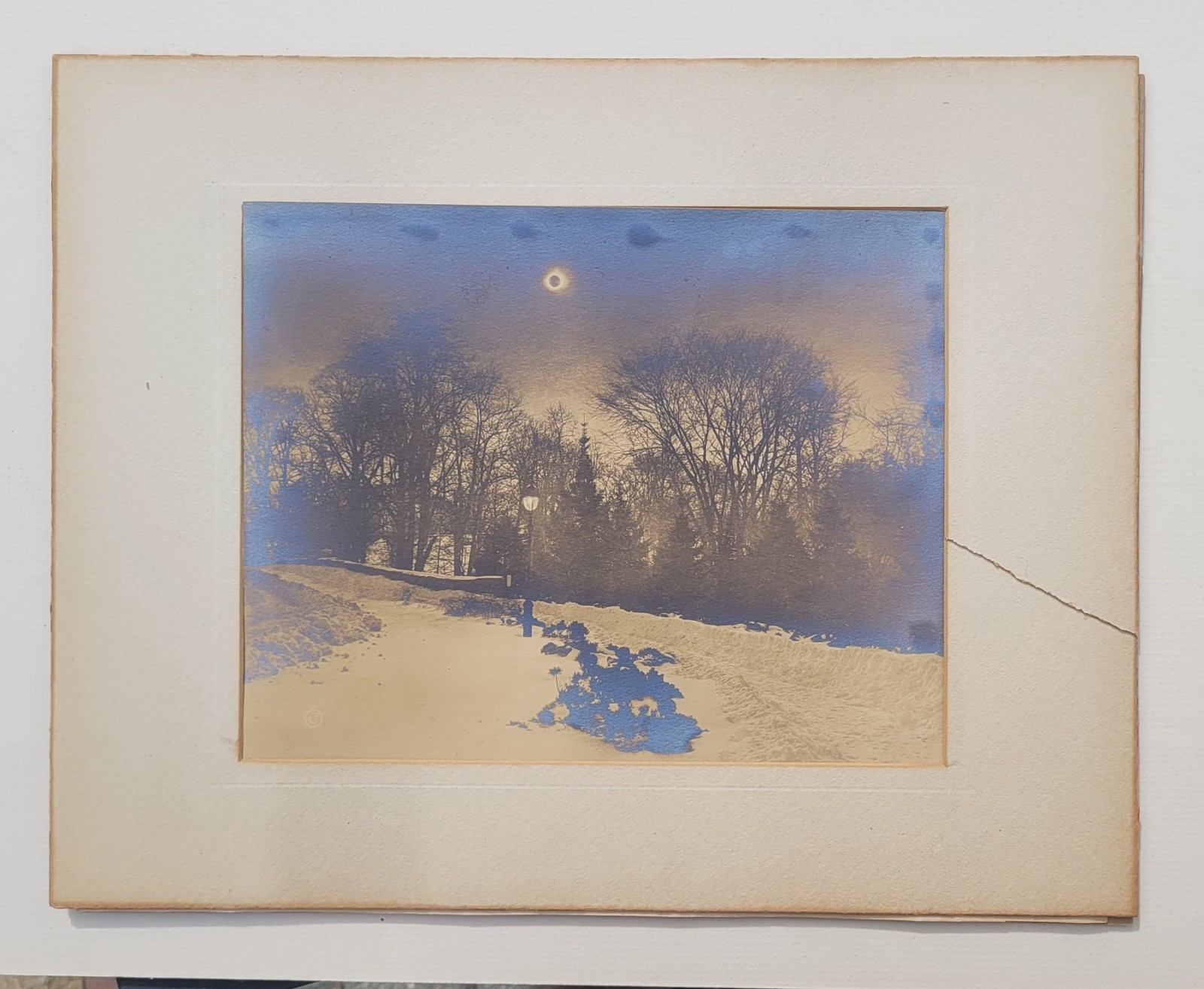 Adolf Fassbender Total Sun Eclipse Bronx Park NYC 1925 Photo
