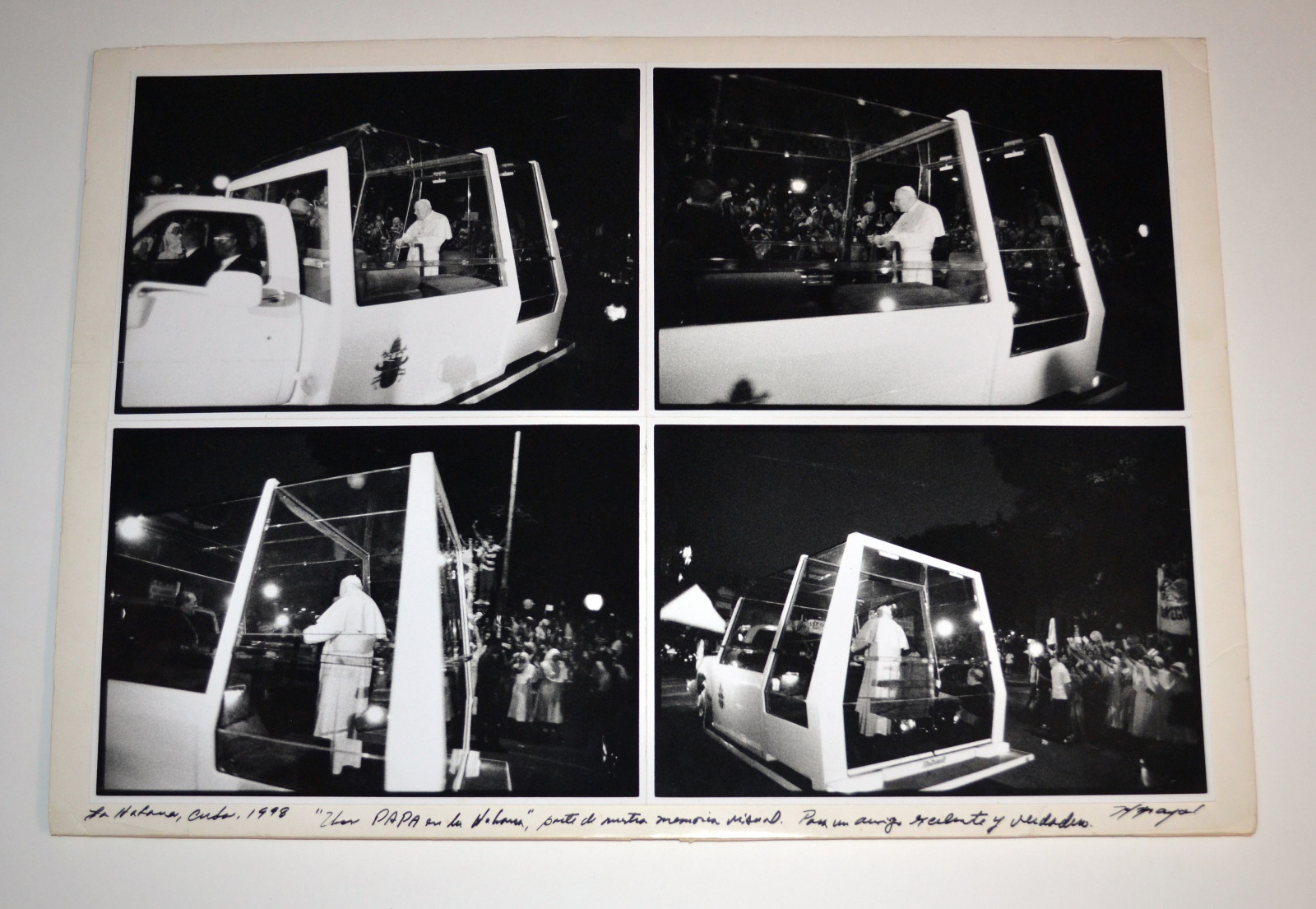 Humberto MAYOL Fine art Photograph.Pope John Paul II visit Cuba.Papa Juan Pablo