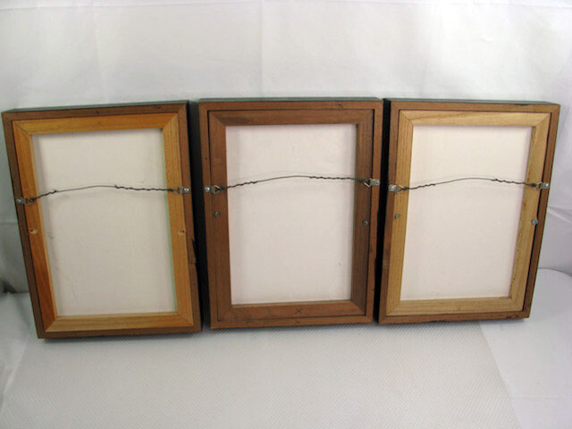 California Redwoods Triptic B&W Original Handmade Art Photographs Framed