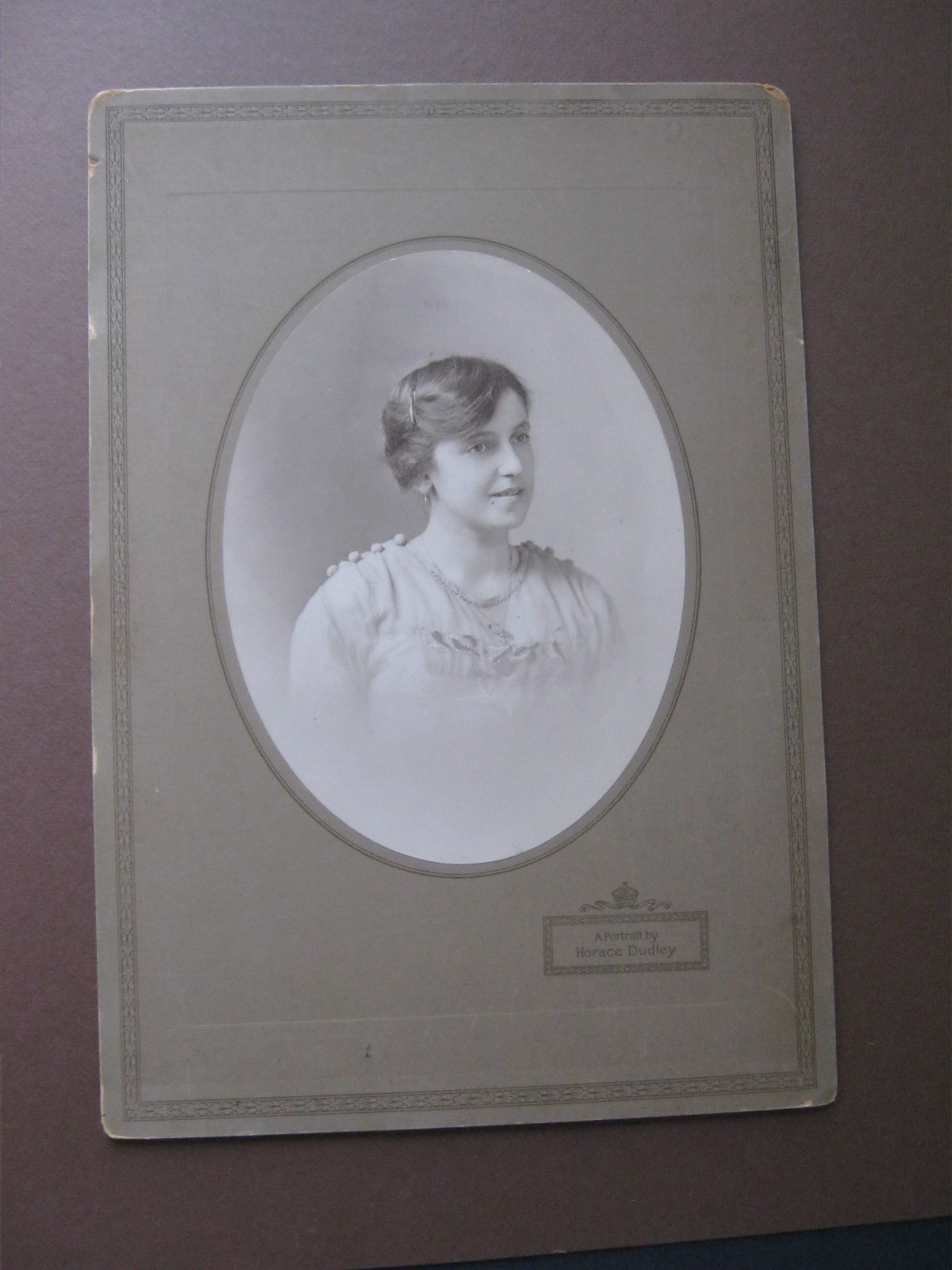 Antique Horace Dudley Portrait of a Young Woman