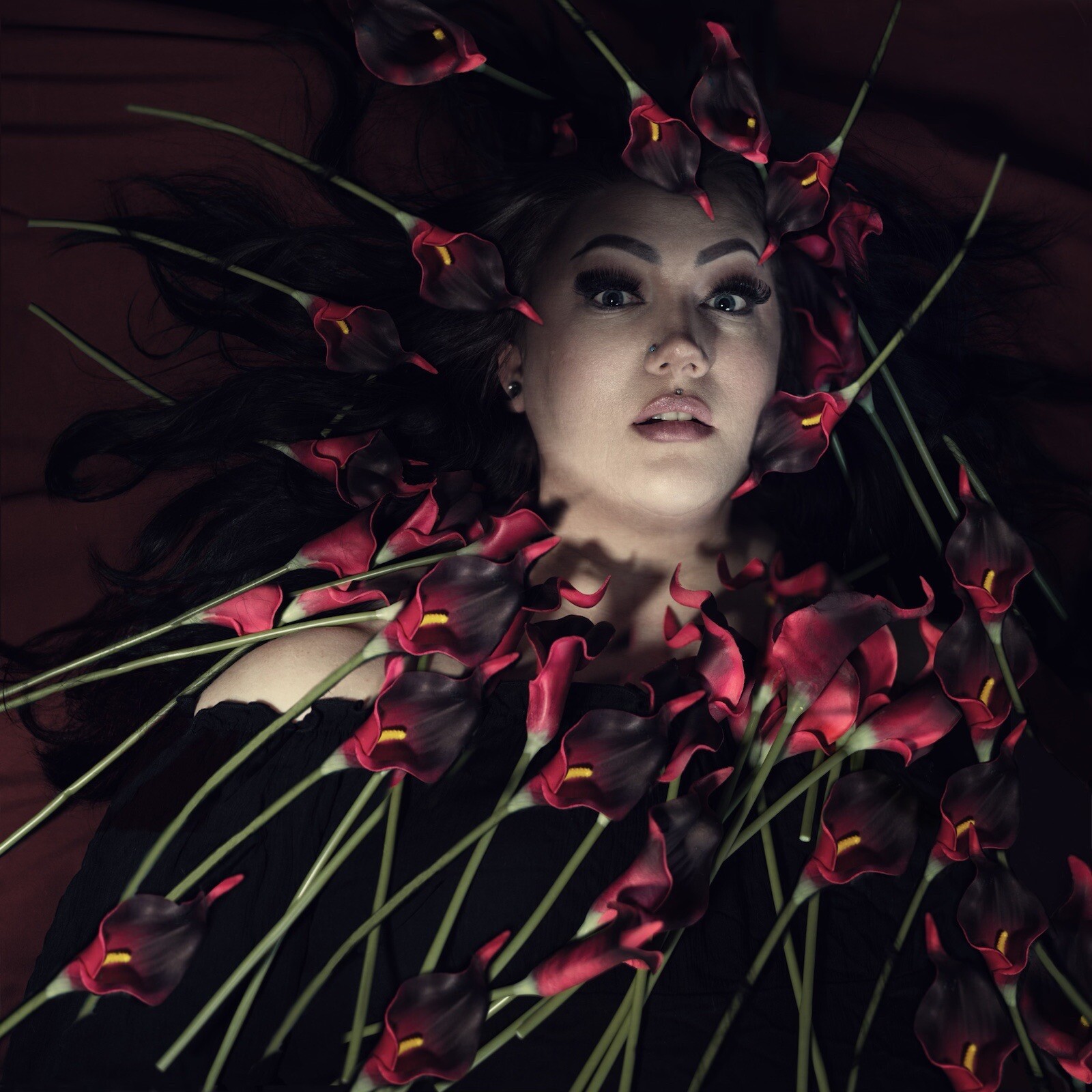 Fine Art Photography-Fear of Flowers-Anthophobia-Museum Quality Framed-16X16